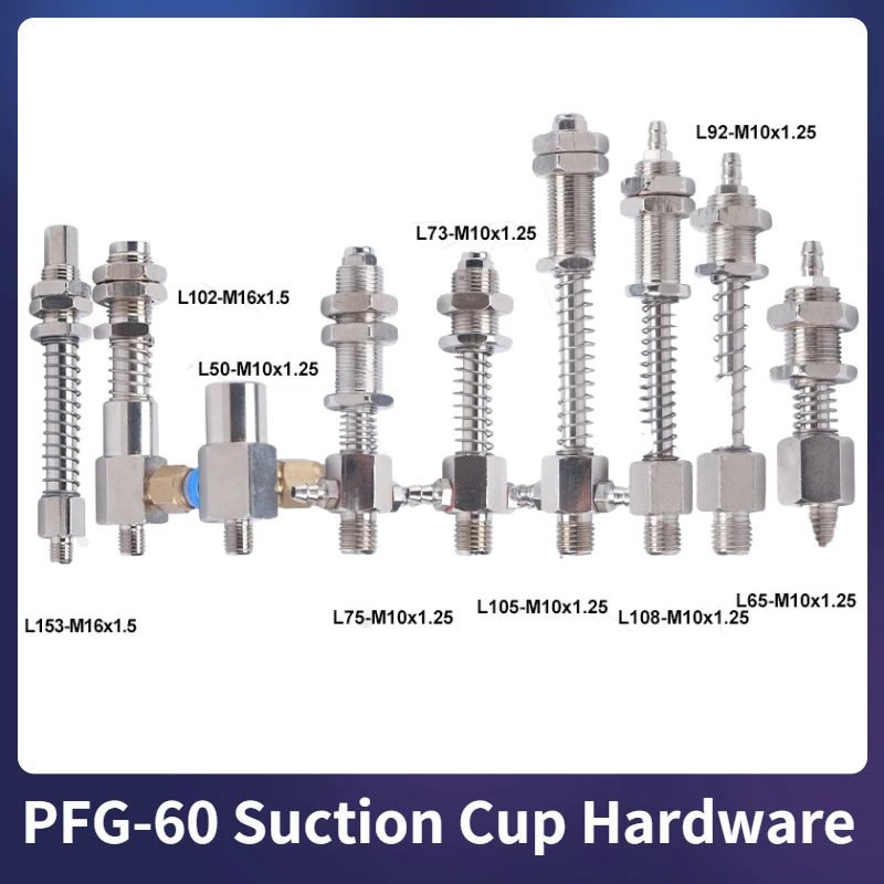 

PF/PA/PFG-60 Vacuum Suction Cup Manipulator Accessories Industrial Bracket Nitrile Rubber Vacuum Sucker Chuck Fittings Pneumatic