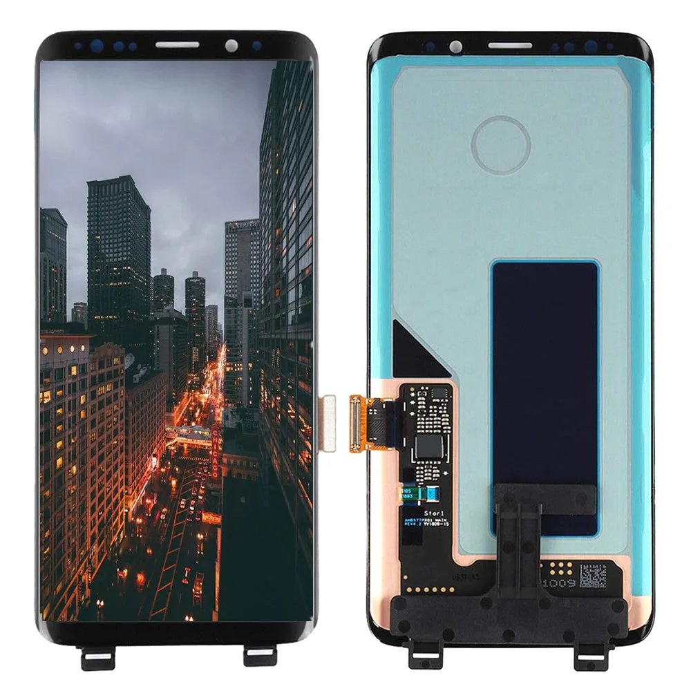 

Original For Samsung S9 LCD Display Touch G960 G965 LCD For Samsung S9 Plus LCD band line display mobile phone defective screen