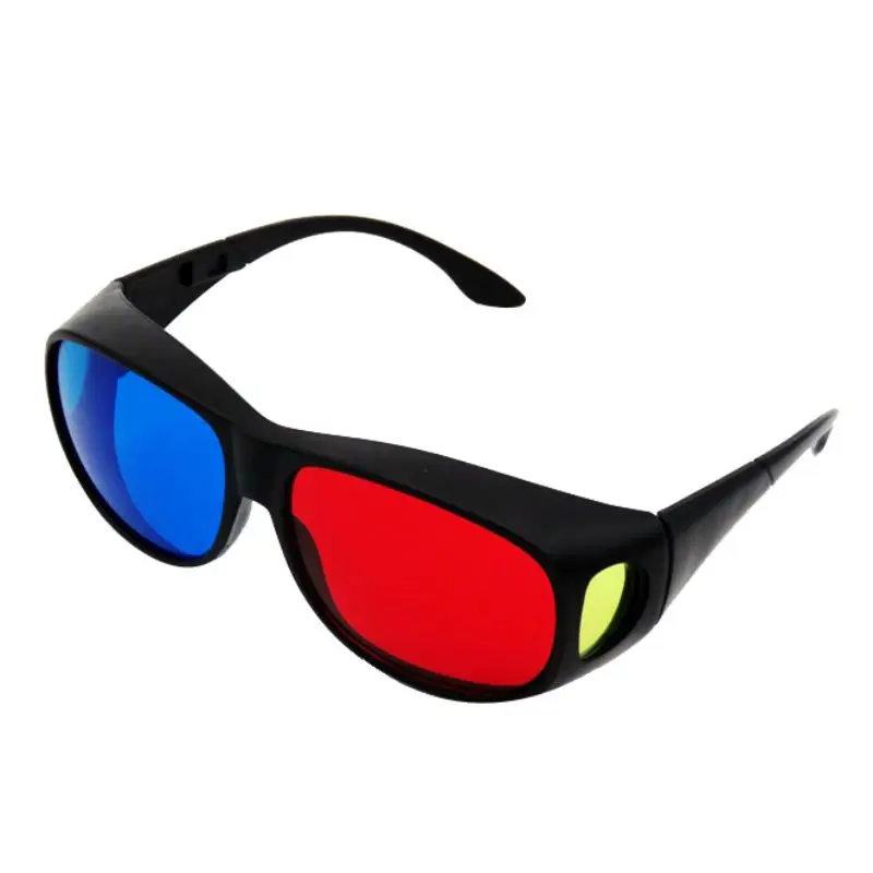 Home 3D Glasses Family Blue Red Frame Dimension Glasses For VR Movie Game DVD Myopia Non-myopia Available