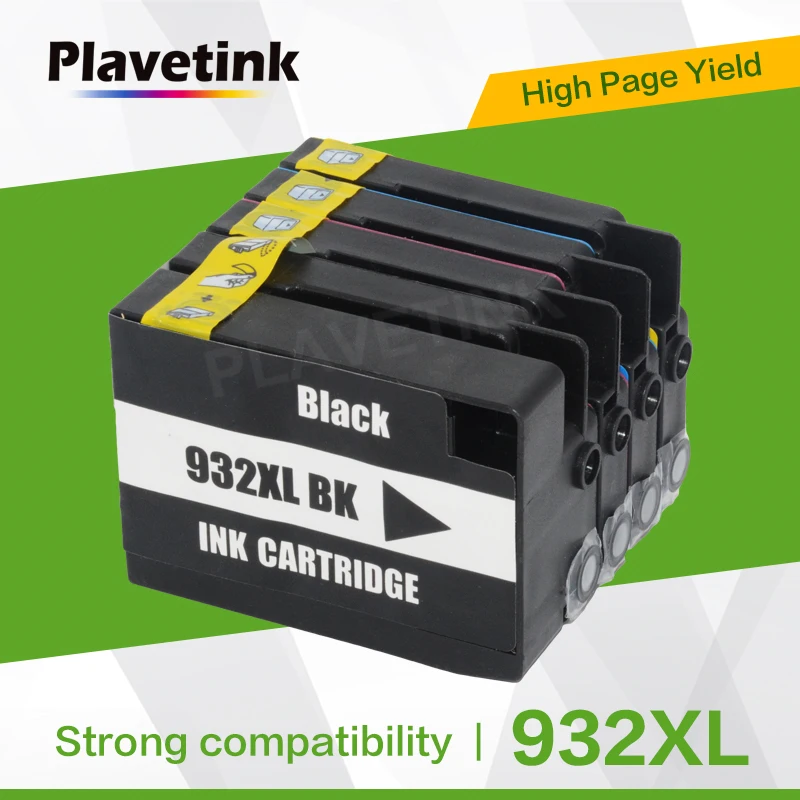 Plavetink полный чернил Замена для hp 932 933 XL картриджи Officejet 6100 6600 6700 7110 7610 7612 7510