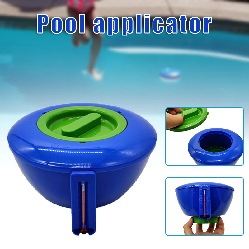 Pool Tablets Dispenser with Thermometer Retractable Chlorine Floater for Swimming Spa Hot Tub LBE | Дом и сад