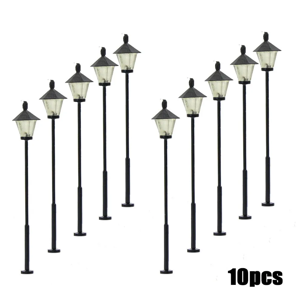 thumbnail image 2 of 4 Pack Model Railway Lights HO Scale LED Yard Light For Model Train Railroad Street Station(A 2 of 11