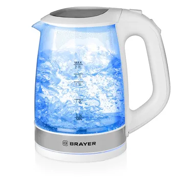 

Electric Kettles BRAYER steel thermometer stand glass road kitchen heat water boil brewing function