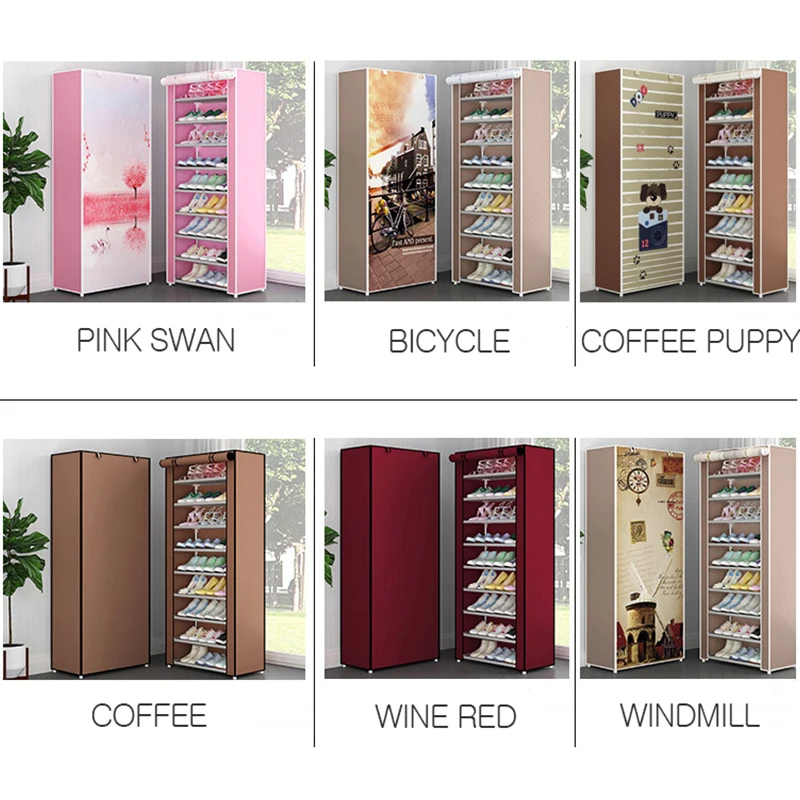 Multi Layers Shoe Rack Nonwoven Fabric Home Shoes Storage Organizer Easy to Install Shoe Cabinet Stand Holders Space Saver Multi Layers Shoe Rack Nonwoven Fabric Home Shoes Storage Organizer Easy to Install Shoe Cabinet Stand Holders Space Saver