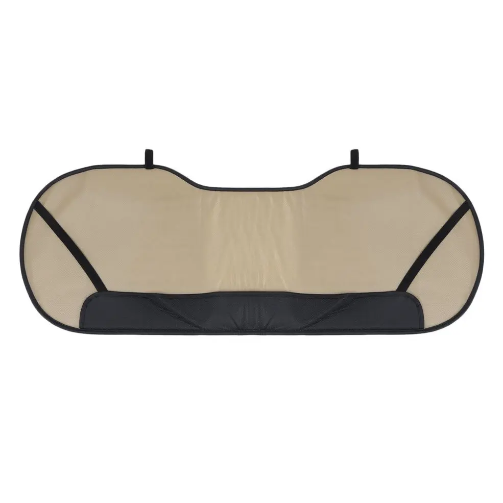 Universal Car Seat Mat Charcoal Auto Double Back Seat Pad Breathable Anti-slip Synthetic Leather Car Rear Seat Cover