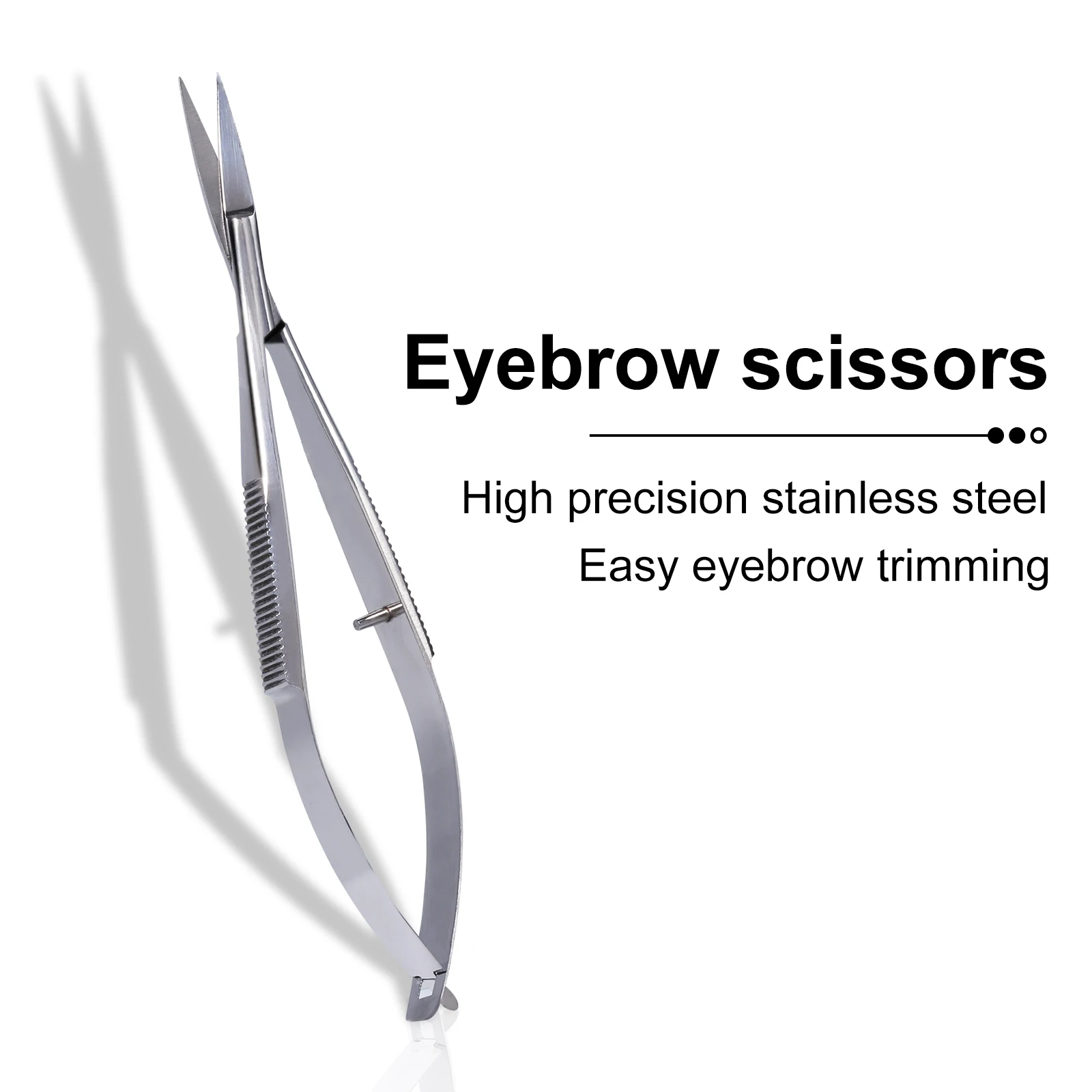 Stainless Steel Eyebrow Makeup Scissor Trimmer Special Bending Scissors Make Up Beauty Tool Straight Curved Cuticle Remove 2