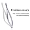 Stainless Steel Eyebrow Makeup Scissor Trimmer Special Bending Scissors Make Up Beauty Tool Straight Curved Cuticle Remove 2