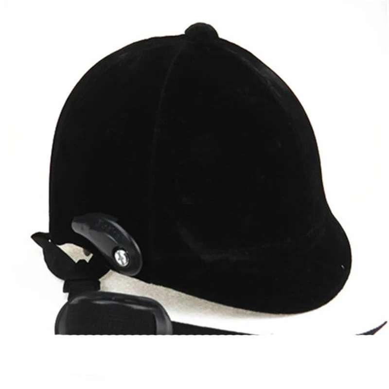 Шлем для верховой езды, Конный шлем, черный полупокрытый, для верховой езды, защитный шлем, шлем, конский инвентарь, 54-60 см, регулируемый
