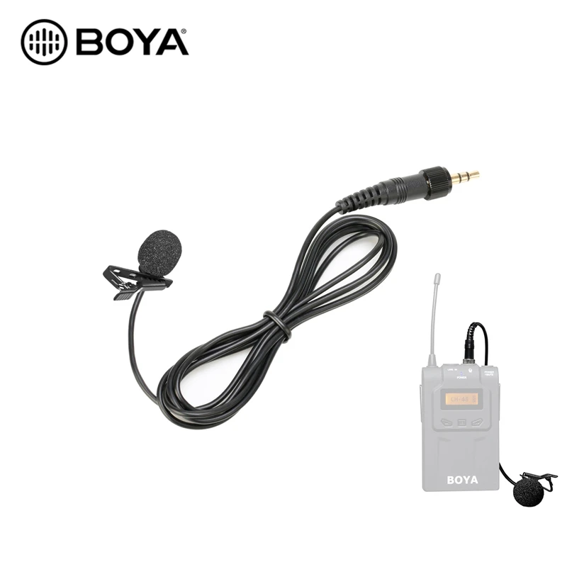 

BOYA Lapel Lavalier Microphone for Sennhaiser BY-WM6 BY-WM8 Pro K2 K1 TX8 Pro Wireless Microphone System Transmitter Accessories
