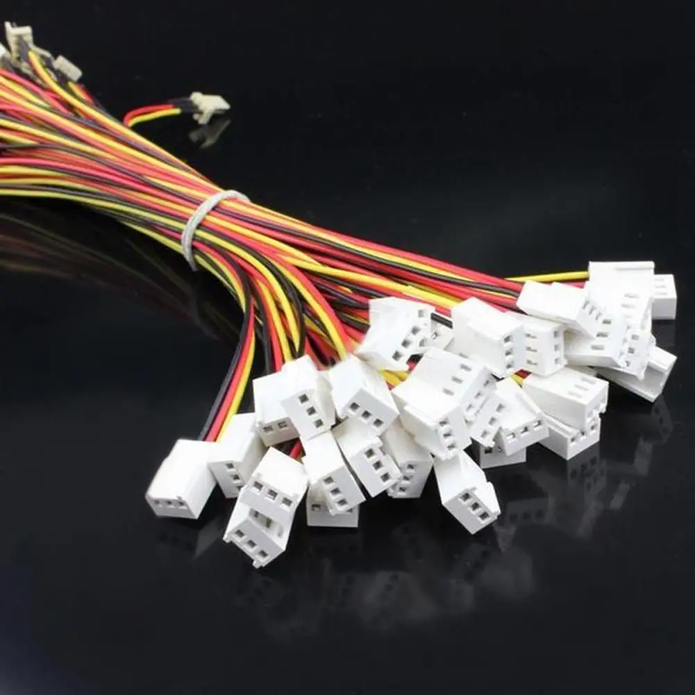 10Pcs 12V 3Pin PC Fan Power Splitter Extension Cable Set - Male to Female Connector Description Image.This Product Can Be Found With The Tag Names Cheap Computer Cables Connectors, Computer Cables Connectors, Computer Office, High Quality Computer Office