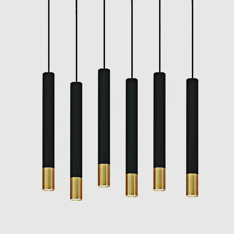  Dimmable LED Pendant Lamp Long Tube lamp Kitchen Island Dining Room Shop Bar Decoration Cylinder Pi - 4000090958690
