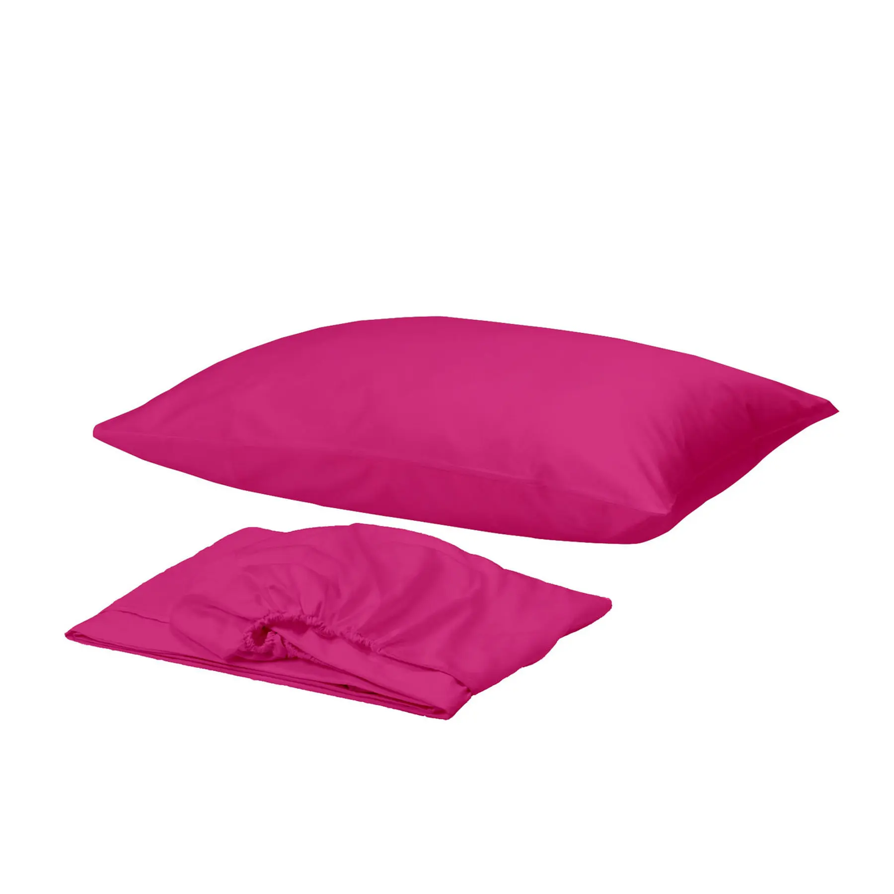 

Gold Case 100% Cotton Single Size Bed Sheet Set - Fuchsia