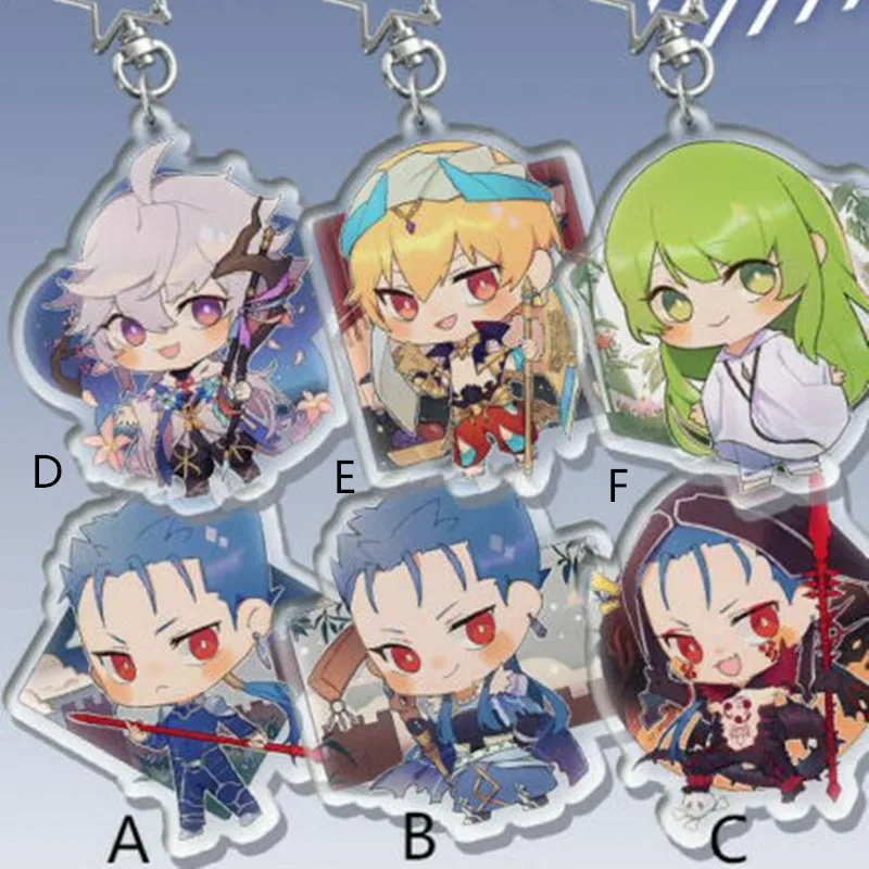 Cosmile Fate Fgo Merlin Gilgamesh Enkidu Cuchulainn акриловый брелок для телефона креативный косплея |