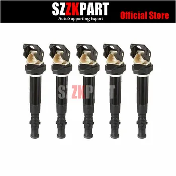 

5x Ignition coil coils pack for BMW E60 E61 E63 E64 S85 M5 M6 5.0L V10 6 series 12137835108 12137841556 2006 2007 2008 2009 2010