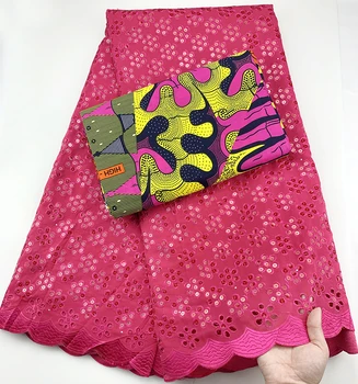 

swiss voile lace with sequins ankara fabric 2.5+3yards african wax print fabric cotton fabric swiss lace fabric for dress CC-A39