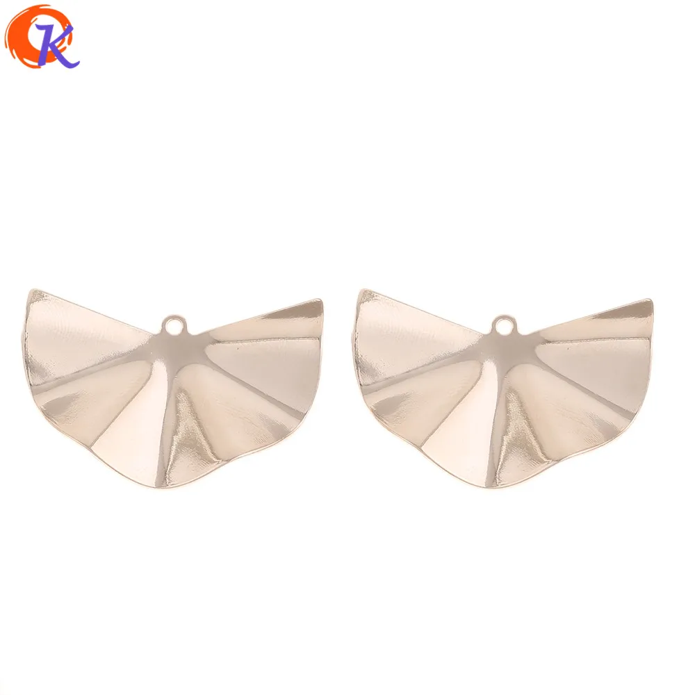 

Cordial Design 23*38MM 50Pcs Jewelry Accessories/Earring Making/Fan Shape/Rhodium/DIY Jewelry Part/Hand Made/Earring Findings