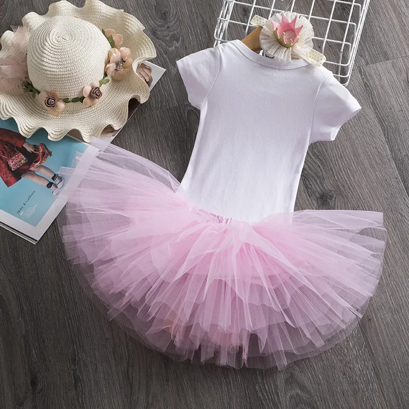 1 Year Baby Girl Dress Unicorn Party Tutu Girls Dress Newborn Baby Girls 1st Birthday Outfits Toddler Girls Photoshoot Costume