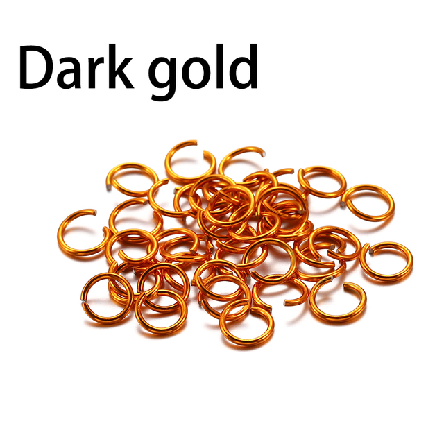 6 8 10 mm Aluminum Soft Open Jump Ring Split Rings Connectors For DIY Jewelry Making Findings Supplies Accessories