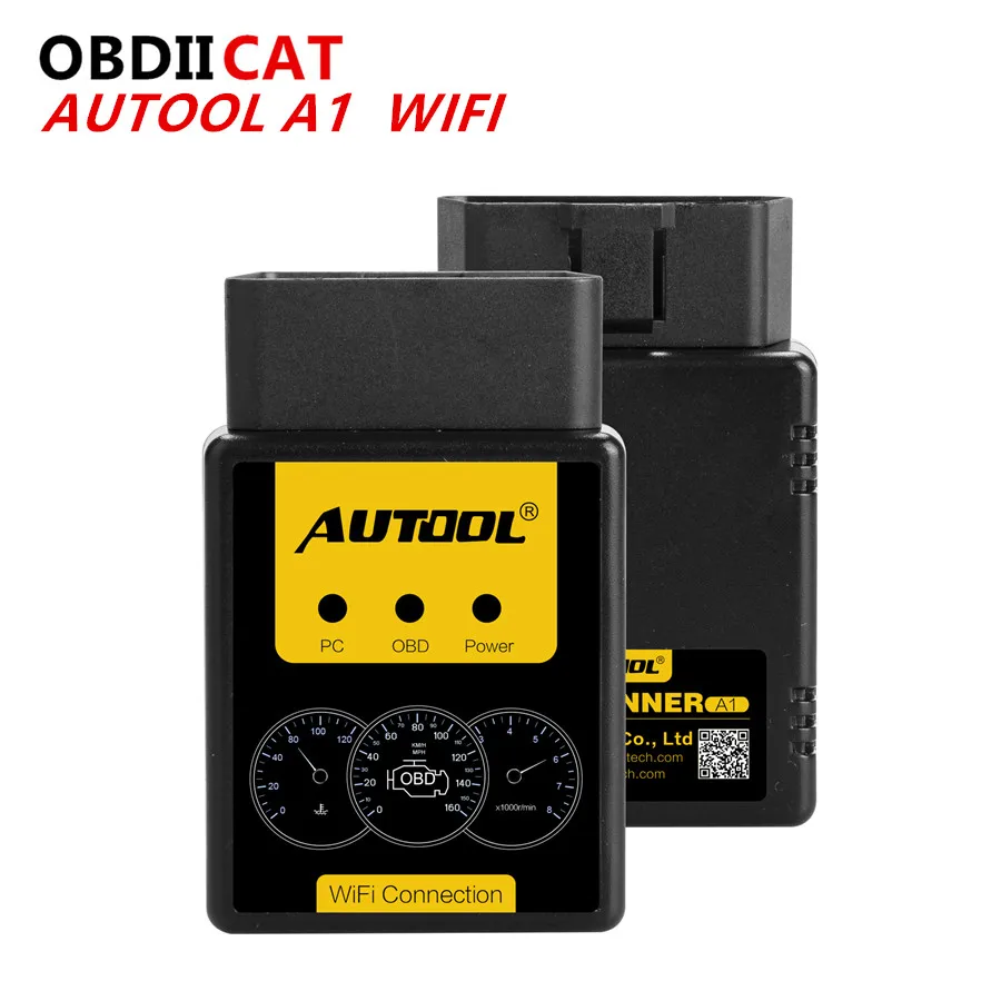 AUTOOL A1 OBD2 сканер V1.5 Bluetooth/WIFI OBD II автомобильный диагностический работает на Android