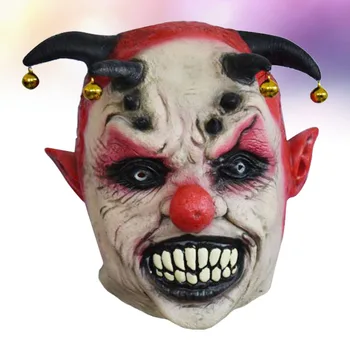 

1pc Clown Head Mask Interesting Scary Hoorrible Headgear Full Face Mask for Festival Dance Show
