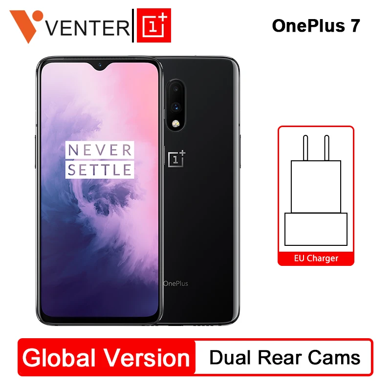 Глобальная версия Oneplus 7 6GB 128GB Смартфон Snapdragon 855 Octa Core 6 41 &quotAMOLED 48MP + 16MP две камеры NFC