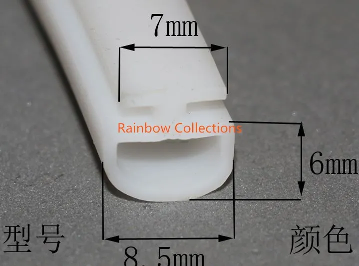 Белый 6 метров ширина дна 5/7 мм резиновые уплотнительные полоски алюминиевые двери/окна герметичные пластиковые полосы энергосберегающие окна и двери