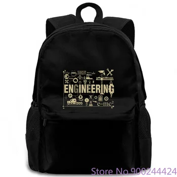 

Engineering Collage Printed Hip-Hop women men backpack laptop travel school adult student