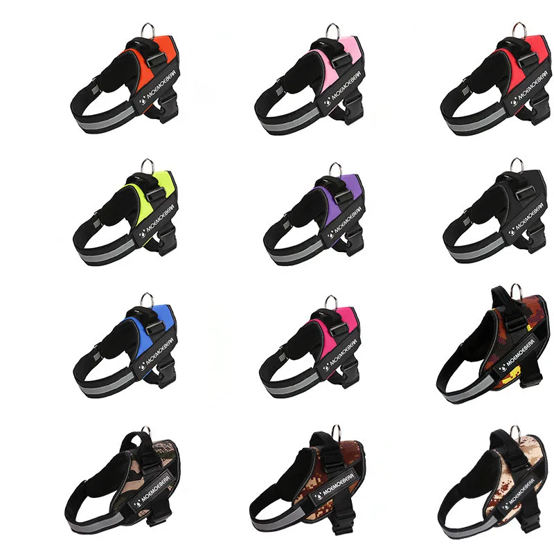 

New Personalized Dog Harness NO PULL Reflective Adjustable Dog Harness Vest for Small Large Dogs Outdoor Pet Supplies