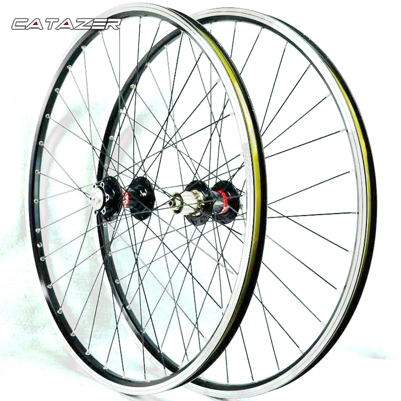 

26inch 4 Bearing HUB 041/042 32holes Disc V Brake Wheel Mountain Bike Wheel Set 7/8/9/10/11 Speed Cassette Bicycle Wheel