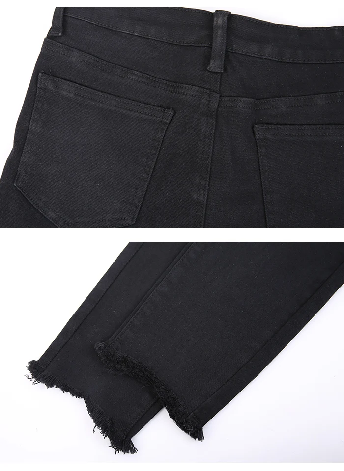 LEIJIJEANS, новинка, большие размеры, женские черные джинсовые брюки, двубортные, модные, обтягивающие, для девушек, джинсы