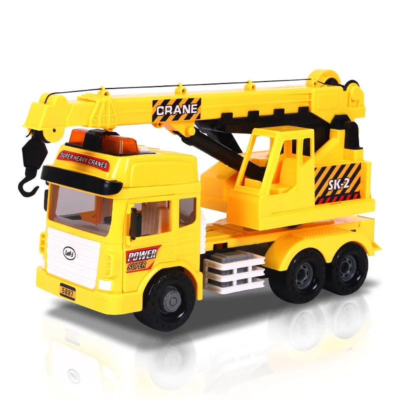

Yue Fei 5887 LEFEI Large Size Inertia Engineering Vehicle Heavy Duty from Crane Drop-resistant Light Music Toy