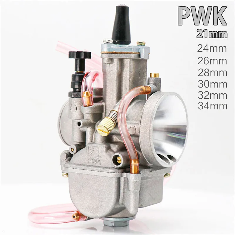 Universal PWK 21 24 26 28 30 32 34 2T 4T Motorcycle Carburetor With Power Jet For Yamaha Mikuni Koso ATV UTV 50cc 350cc | Автомобили и