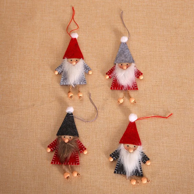 Santa Claus Snowman Elk DollsVarious Styles Handmade Swedish Christmas Santa Gnome Plush Doll Holiday Figurines Toy Xmas Home