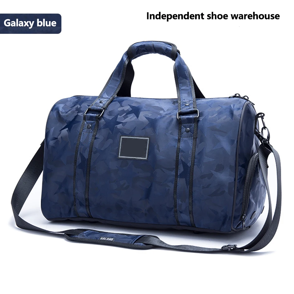Мужская Уличная сумка для путешествий, Вместительная дорожная сумка для багажа на короткие расстояния, деловая сумка для спортзала - Цвет: 705 Galaxy blue