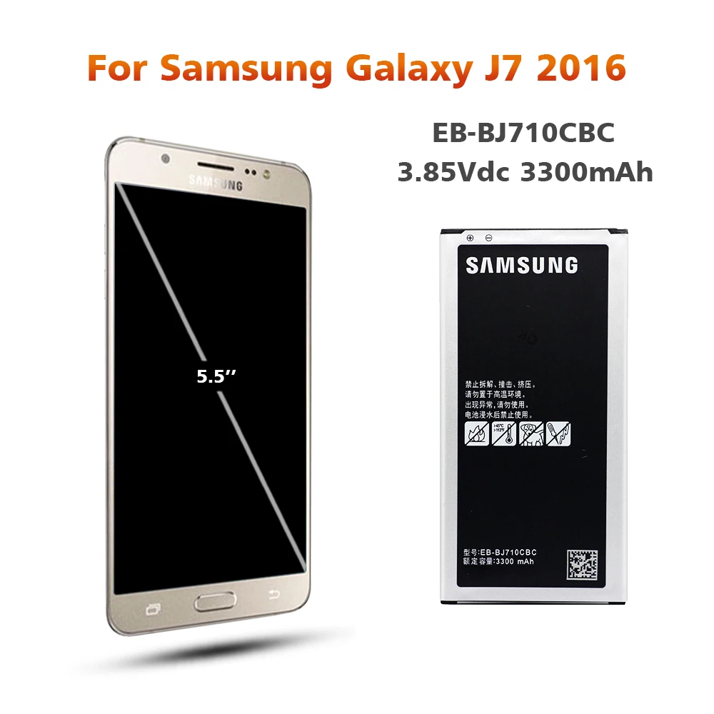 Аккумулятор для samsung J710 EB-BJ710CBC 3300 мАч для samsung Galaxy J7 J710F SM-J710K J710H Сменный аккумулятор для телефона