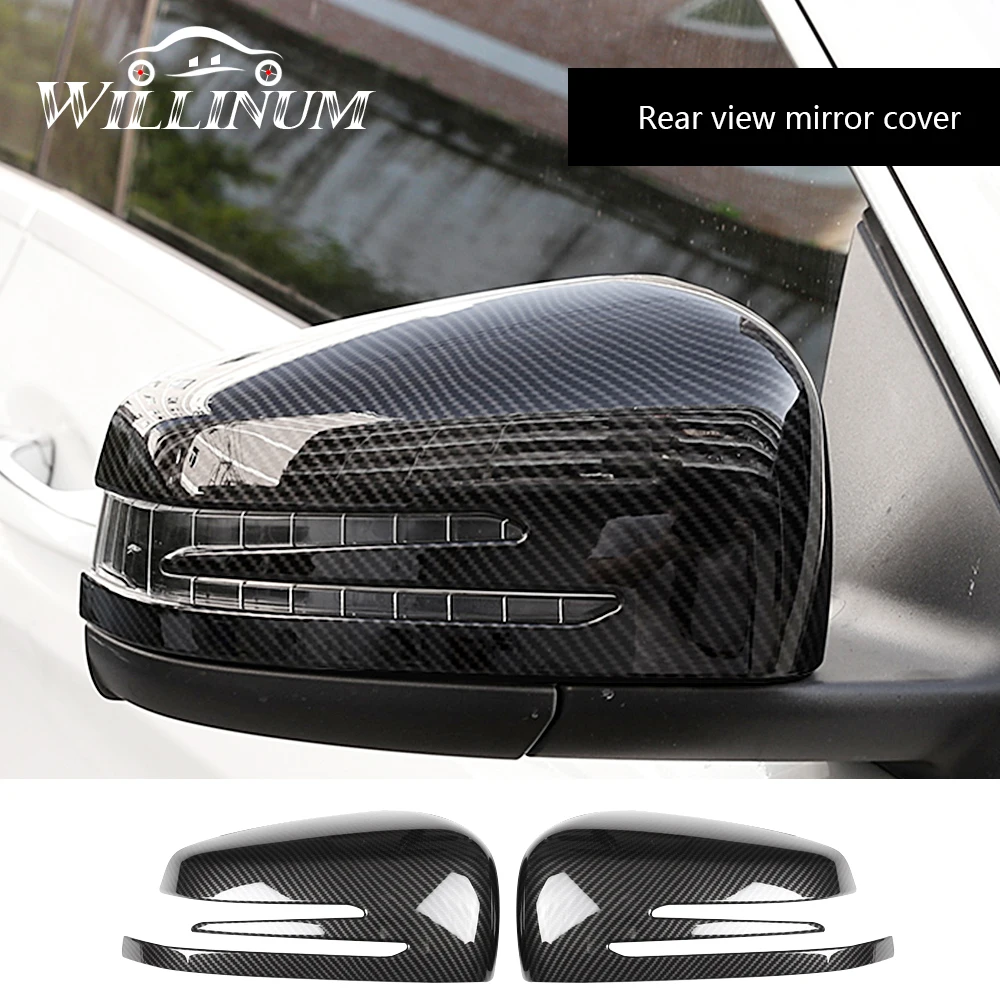 Накладка на зеркало заднего вида автомобиля для Mercedes Benz W204 W212 W207 W176 W177 Авто карбоновое волокно реверсивное зеркало заднего вида чехол