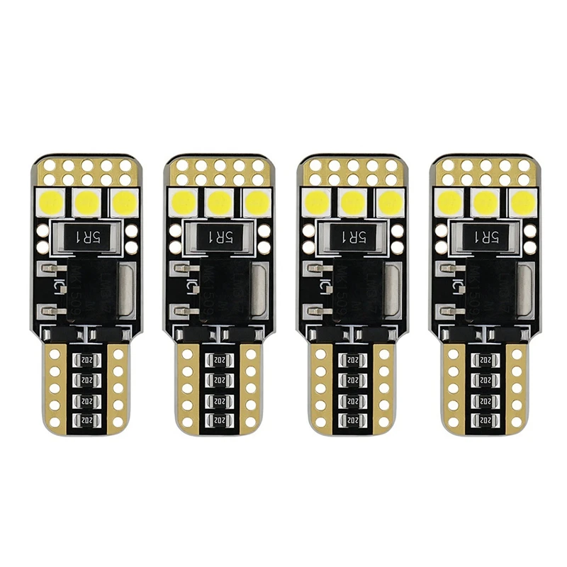 4 Pcs Car Styling Auto White Led T10 194 W5W Canbus 6Smd 3030 Bulb No Error Parking Light Side | Автомобили и мотоциклы