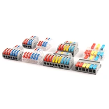 Bloco terminal push-in do condutor 222-4.0mm ²/28-12awg conector múltiplo elétrico do fio 0.08 do conector do cabo de fiação rápido