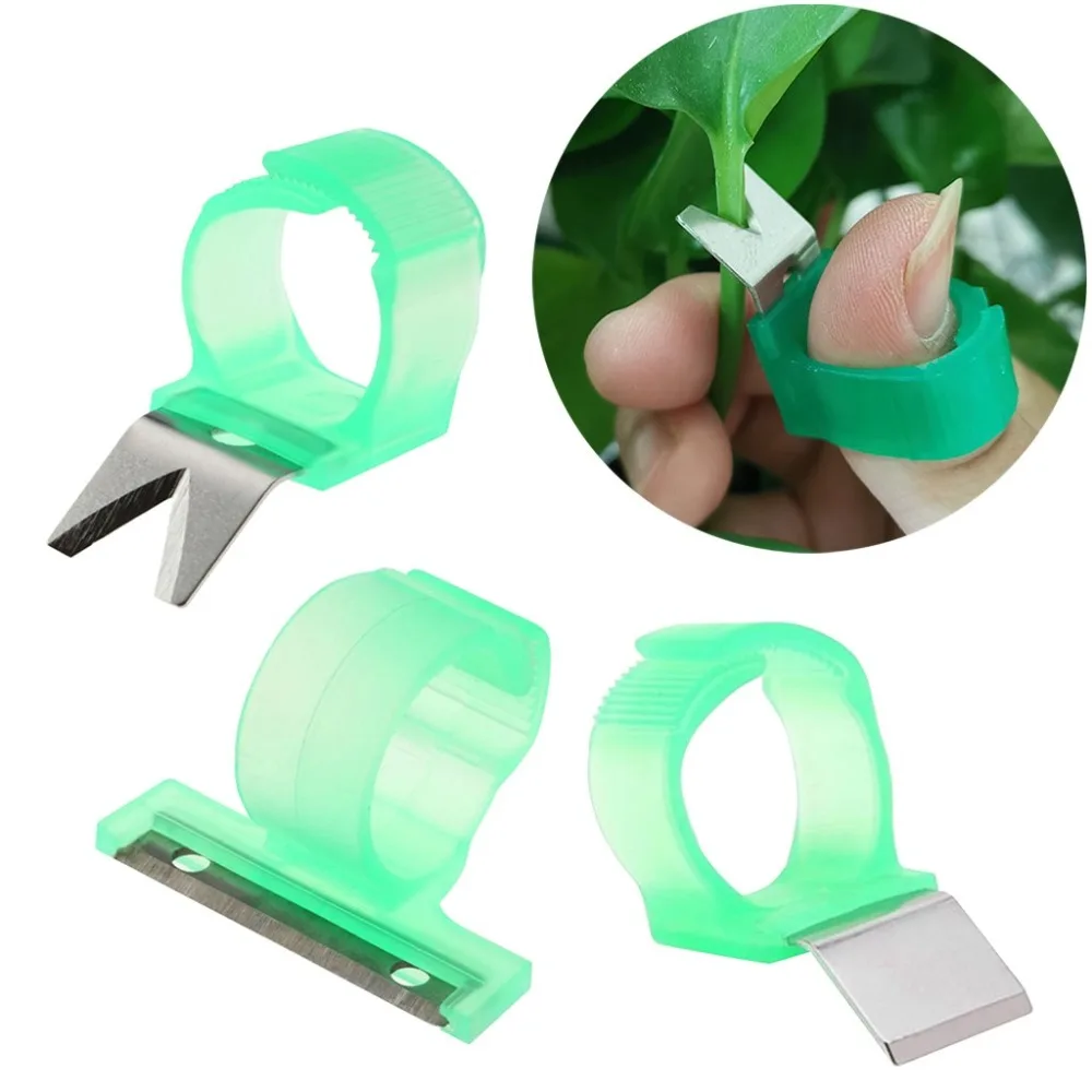 3Pcs  Garden Thumb Separator Finger Cutter Harvesting Plant Vegetable Tools #4d17 (3)