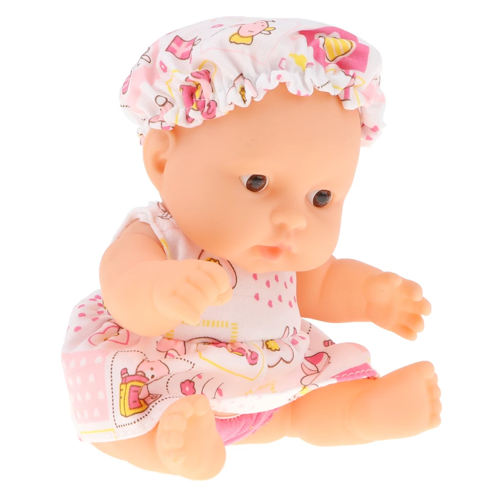 13cm Simulation Baby Doll Soft Body Play Toy Kids Toddler Educational Toy