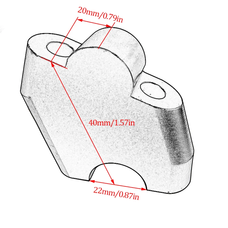 For HONDA NC700SX NC750X CB500X 2013-2019 Street Bike Motorcycle CNC Aluminum Handlebar Riser Extension Mount Lifting Clamp (3)