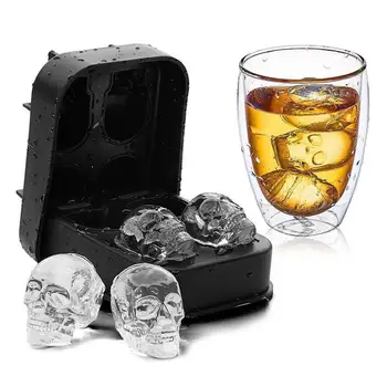 

Festival 3.35*4.45in Silicone 4 Grids Taro Ice Cube Tools Maker Tray Bar Ice Party Skull Supplies Accessories Shape 3d Kitc N4E5