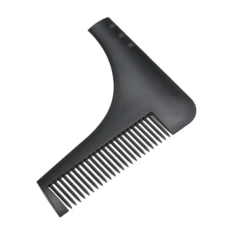 Шаблон для бритья бороды, форма для бороды, гребень для обрезки(черный),, высококачественный трафарет для бритья бороды для мужчин