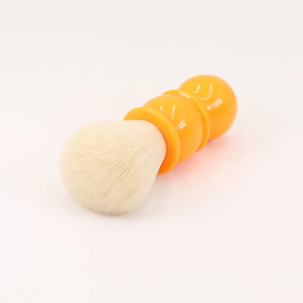 Yaqi 22 мм мягкие кашемировые синтетические волосы оранжевая ручка щетки для бритья