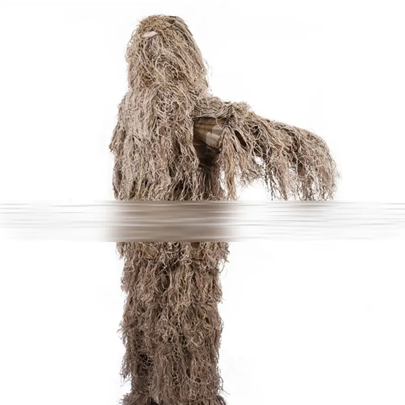3D универсальные камуфляжные костюмы лесной одежды Регулируемый размер Ghillie костюм для охоты армейский Тактический Снайперский прицел набор