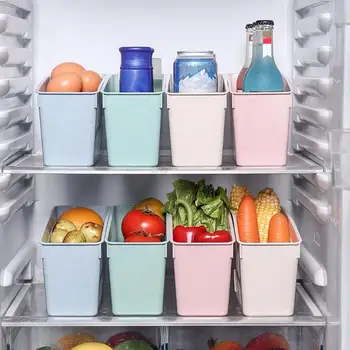 

Kitchen Fridge Storage Box Universal Drink Bottle Holder Vegetable Fruit Drain Basket High Capacity Storage Accessories