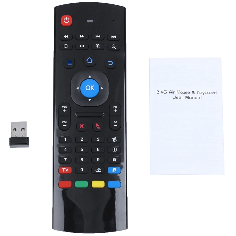 Портативный 2,4G беспроводной MX III tv box пульт дистанционного управления клавиатура Пульт дистанционного управления Лер воздушная мышь для мини ПК HTPC Android tv box
