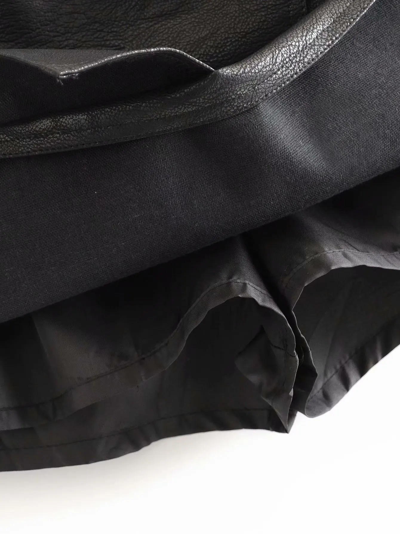 Асимметричные мини-юбки из искусственной кожи, женские зимние весенние сексуальные черные юбки с высокой талией, уличная одежда, юбки трапециевидной формы для скейтеров