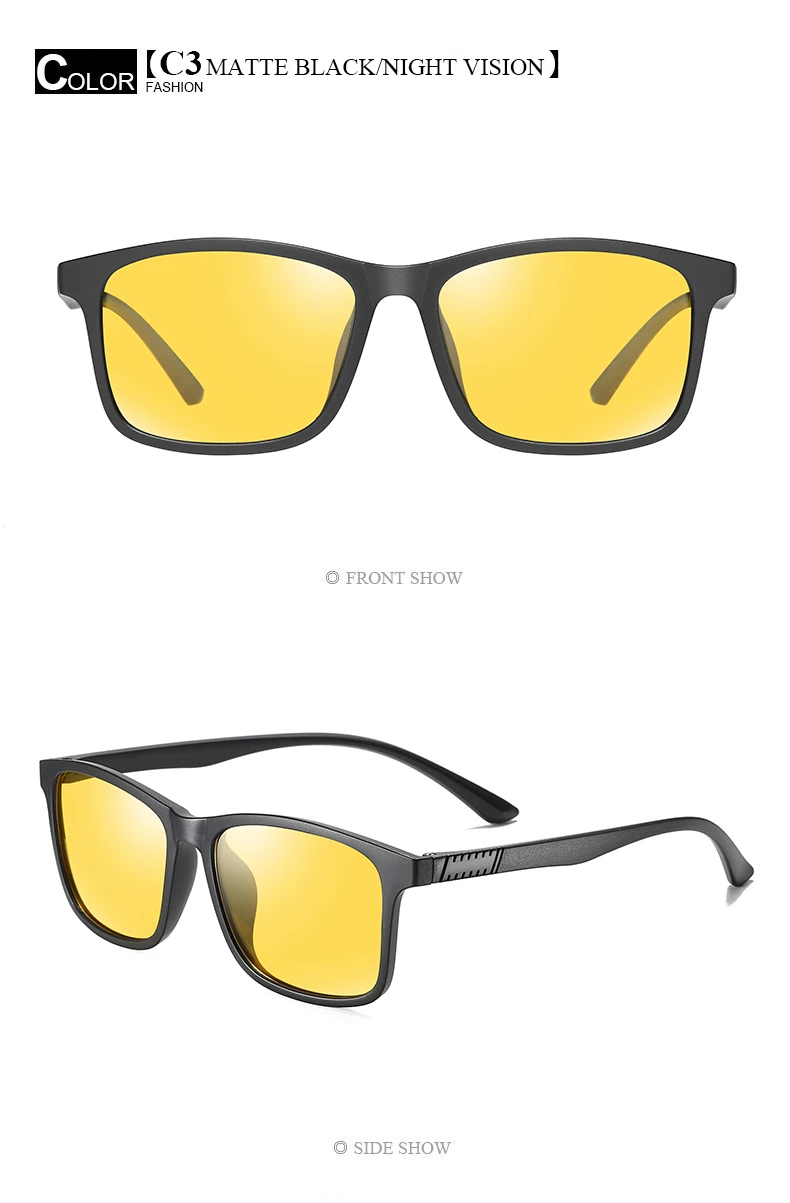 Retro Metal Frame Sunglasses Sunglasses Yellow Film Night Vision Goggles  Multicolor Selection Sunglasses - Sunglasses - AliExpress