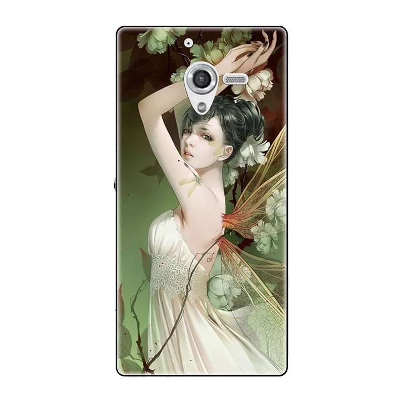 Телефонные чехлы для sony Xperia ZL непосредственный сбыт из L35H C6502 C6503 C6506 5," чехол с принтом(розы); волк милый чехол-крышка с узорами чехол для телефона чехол Fundas Para - Цвет: A186